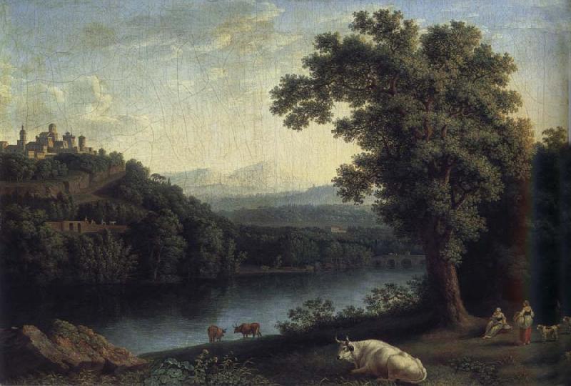 Jakob Philipp Hackert Landscape with River oil painting image